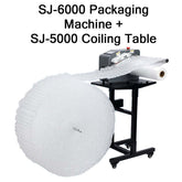 SJ-6000 + SJ-5000 Combo Package High-Speed Packaging machine + Coiling Table