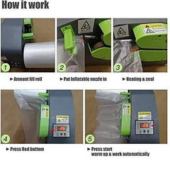 Luftkissen Kissen Maschine Verpackung Hohlraum Füllen Aufblasen Rolle Blase Wrap Maker so