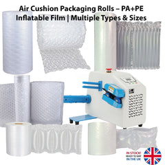 Air Pillow Packaging Roll PA+PE – Strong Clear Inflatable Film – Various Sizes