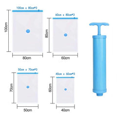 Vacuum Seal Bags 6 Pack Space Saver Storage Reusable Airtight Clothes Bedding