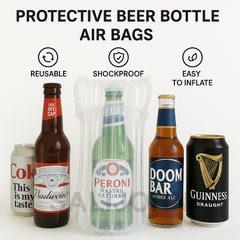 Inflatable Beer Bottle Air Bags | Reusable Shockproof Protective Sleeves