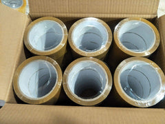 Brown Packing Tape 48mm Heavy Duty Self-Adhesive Strong + Tape Gun