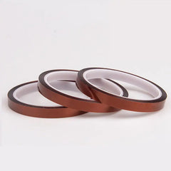 Heat Transfer Resistant Adhesive Tapes 8mm x 33m Polyimide for Sublimation Mugs.