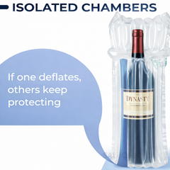 Pre-Inflated Wine Bottle Air Bags – Protective Packaging for 750ml Bottles