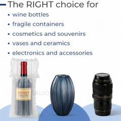 Pre-Inflated Wine Bottle Air Bags – Protective Packaging for 750ml Bottles