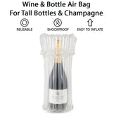 Inflatable Wine Bottle Air Bag – For Tall Bottles & Champagne Protective Cushion Bubble Bags