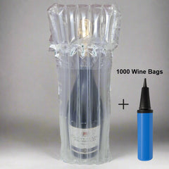 Inflatable Wine Bottle Air Bag – For Tall Bottles & Champagne - Includes Pump