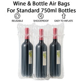 Inflatable Wine Bottle Air Bubble Bag Packaging Protective Cushion Bubble Bags
