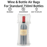 Inflatable Wine Bottle Air Bubble Bag Packaging Protective Cushion Bubble Bags