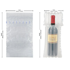 Inflatable Wine Bottle Air Bags Shock Resistant Protective Packaging + Pump