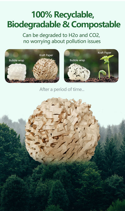 Honeycomb Packaging Wrap Roll Biodegradable & Recyclable Hive Void Fill Kraft