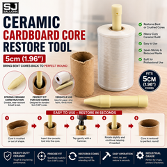 Ceramic Cardboard Core Restore Tool Fits 5cm 1.96" Straightens Bent Paper Cores