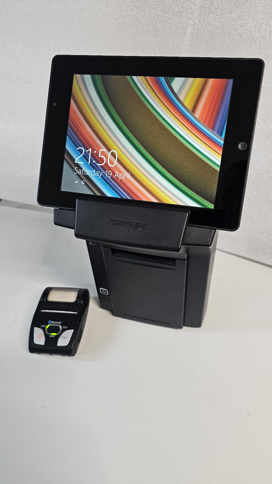 Posiflex MT-4008 8" Touchscreen Tablet with Docking station and BT Printer