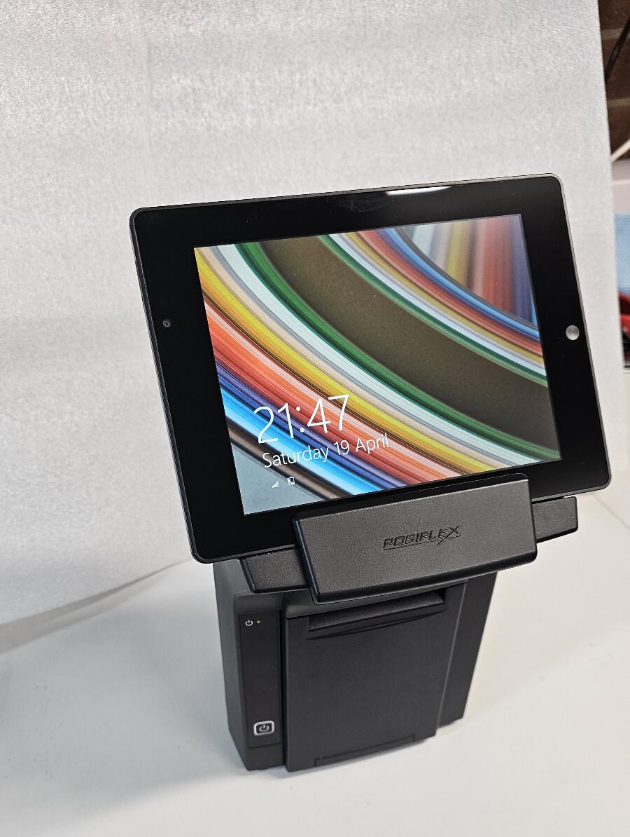Posiflex MT-4008 8" Touchscreen Tablet with Docking station and BT Printer