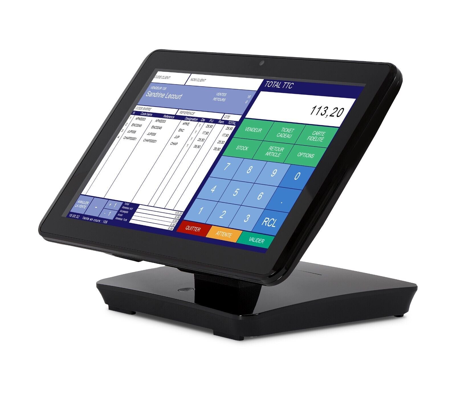 Oxhoo Dandy POS Till System 15" J1900 4gb Ram 240gb SSD - Windows 10 BDT190BL