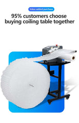 High-Speed Air Cushion Packaging System – Automatic Void Fill Inflator with Coiling Table for Continuous Operation | SJ6000 + SJ5000
