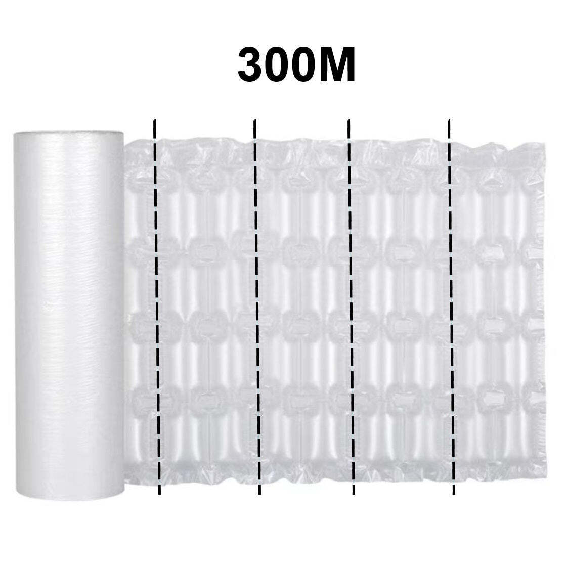 TUBE 4 Bubble Cushion Film Roll Universal Packaging Inflation Machine 2Line 300M