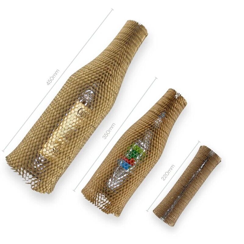 Honeycomb Paper Bottle Sleeves Kraft Paper Packaging Eco-Friendly - UK