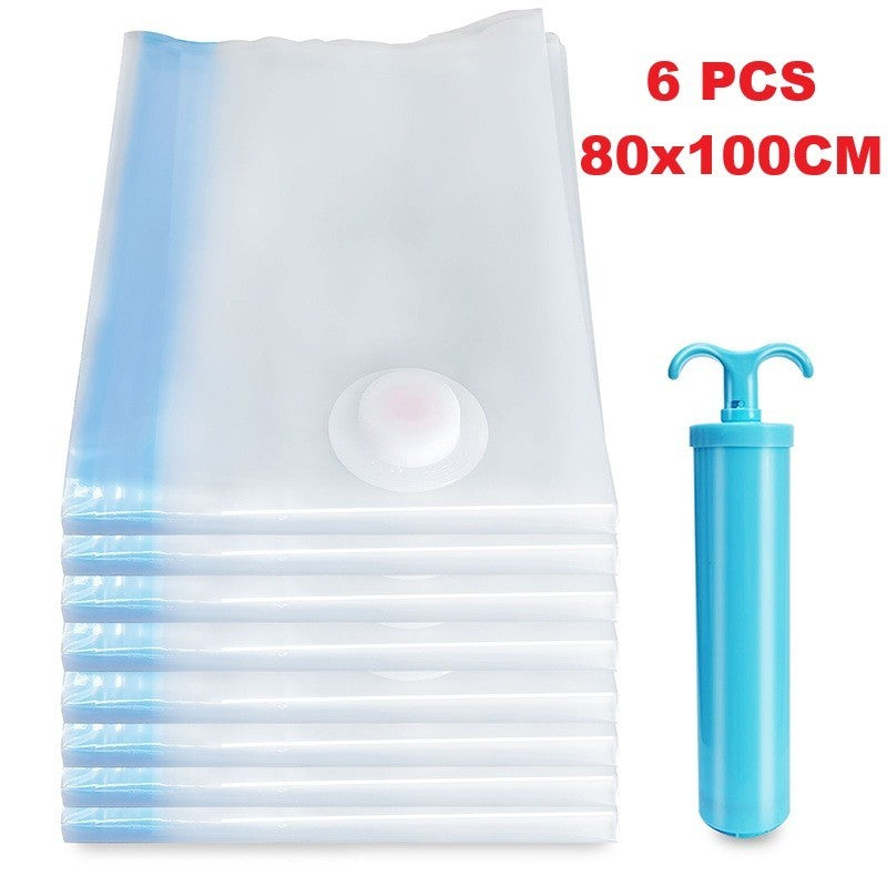 Vacuum Seal Bags 6 Pack Space Saver Storage Reusable Airtight Clothes Bedding
