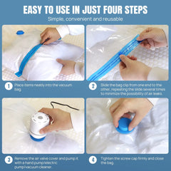 Portable Mini Electric Vacuum Pump for Storage Bags – Clothes Space Saver