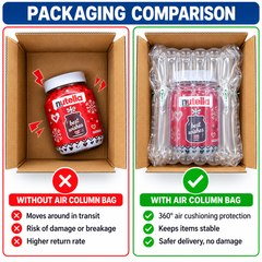 Air Column Bag 9 Columns 21cm Inflatable Shockproof Protective Cushion Packaging for Fragile Products Glass Bottles Jars Shipping