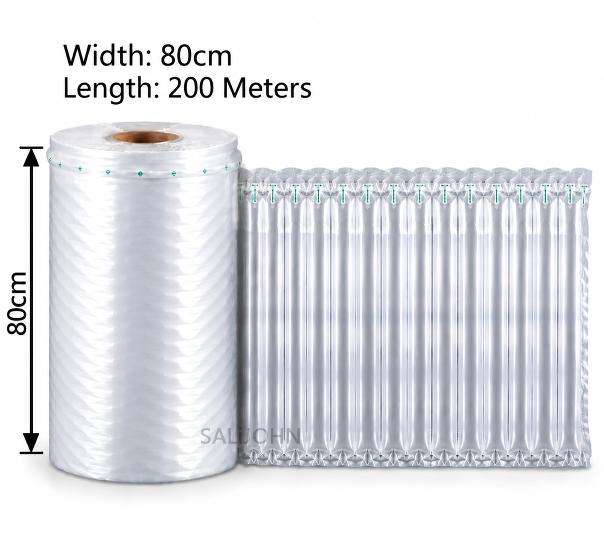 Inflatable Air Column Cushion Roll – 80 cm x 200 Meters Ultra Strong Shockproof Packing Wrap