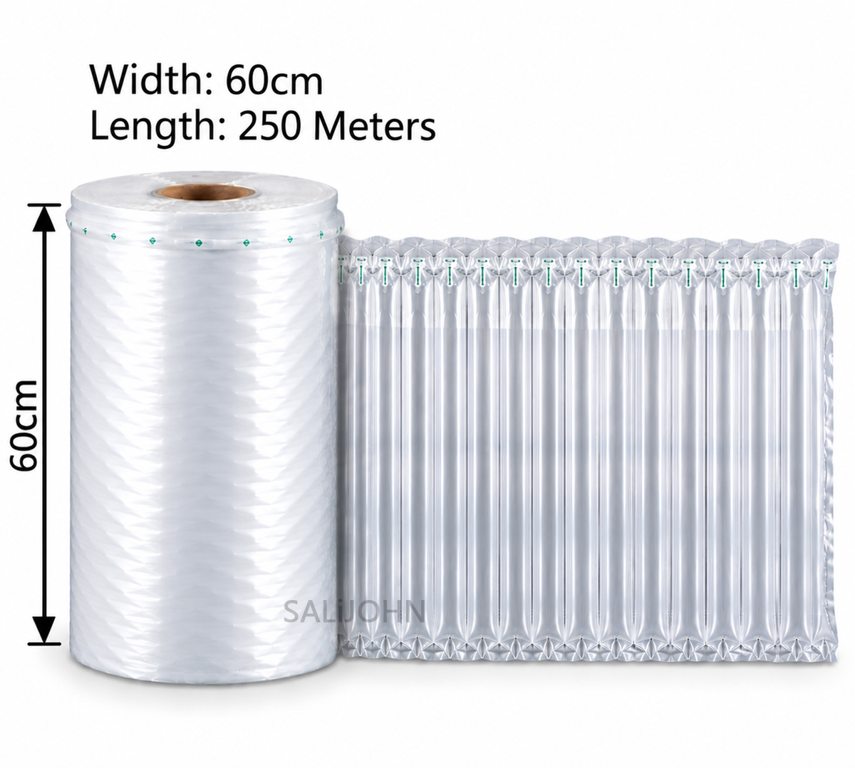 Inflatable Air Column Cushion Roll – 60 cm x 250 Meters Ultra Strong Shockproof Packing Wrap