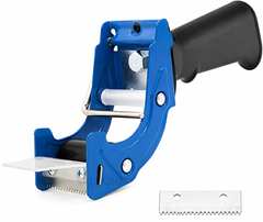 2 Inch Packing Tape Dispenser Gun Heavy Duty Fits 48mm & 50mm Parcel Tape Blue