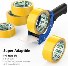 2 Inch Packing Tape Dispenser Gun Heavy Duty Fits 48mm & 50mm Parcel Tape Blue