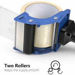 3 Inch Packing Tape Dispenser Gun Heavy Duty Fits 2 & 3 Inch Parcel Tape Blue