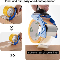 3 Inch Packing Tape Dispenser Gun Heavy Duty Fits 2 & 3 Inch Parcel Tape Blue
