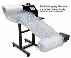 SJ50 Air Cushion Packaging System + SJ4000 Automatic Rewinding Coiling Table