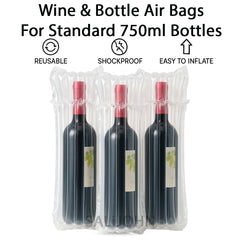 Inflatable Wine Bottle Air Bubble Bag Packaging Protective Cushion Bubble Bags