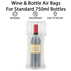 Inflatable Wine Bottle Air Bubble Bag Packaging Protective Cushion Bubble Bags