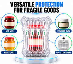 Air Column Bag 6 Columns 15cm Inflatable Shockproof Cushion Packaging for Fragile Glass Bottles Jars Shipping